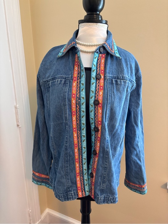 Tantrums Tops - TANTRUMS Blue Jean Top with embellishments